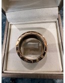 BVLGARI 750 ROSE GOLD WITH BLACK CERAMIC RING SIZE 62