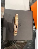 (BRAND NEW) 2023 HERMES KELLY DIAMOND 18K ROSE GOLD BRACELET -FULL SET-