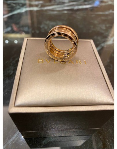 (LIKE NEW) 2020 BVLGARI B.ZERO1 RING 18K 750 ROSE GOLD SIZE 48