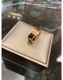 (LIKE NEW) 2020 BVLGARI B.ZERO1 RING 18K 750 ROSE GOLD SIZE 48