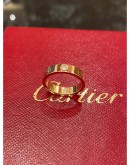 (LIKE NEW) CARTIER LOVE RING 18K 750 ROSE GOLD SIZE 47 YEAR 2016 -FULL SET-