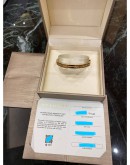 (BRAND NEW) 2022 BVLGARI B.ZERO1 ROCK BRACELET 18K 750 ROSE GOLD WITH STUDDED SPIRAL AND BLACK CERAMIC SIZE 60 -FULL SET-