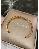 (BRAND NEW) 2022 BVLGARI B.ZERO1 ROCK BRACELET 18K 750 ROSE GOLD WITH STUDDED SPIRAL AND BLACK CERAMIC SIZE 60 -FULL SET-