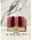 COACH SHEARLING HUTTON SHOULDER BAG 18 WITH PATCWORK 3 COLOURS