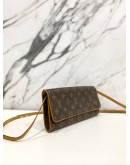 LOUIS VUITTON POCHETTE TWIN GM MONOGRAM 2 WAY CROSSBODY SHOULDER BAG