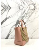 GUCCI SOFT PINK CANVAS BREE TOP HANDLE TOTE SMALL BAG