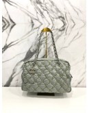 CHANEL QUILTED BUBBLE NYLON TWEED STITCH CAMERA BAG