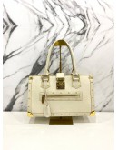 LOUIS VUITTON SUHALI LE FABULEUX WHITE HANDLE BAG