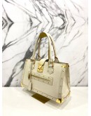 LOUIS VUITTON SUHALI LE FABULEUX WHITE HANDLE BAG