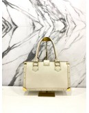 LOUIS VUITTON SUHALI LE FABULEUX WHITE HANDLE BAG