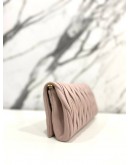 MIU MIU MATELASSE LEATHER SOFT PINK SLING BAG 