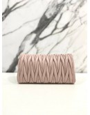 MIU MIU MATELASSE LEATHER SOFT PINK SLING BAG 