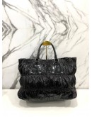 PRADA GAUFRE CONVERTIBLE TOTE PATENT SHOULDER BAG