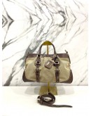 PRADA SMALL TOTE BAG CANAPA CANVAS & LEATHER