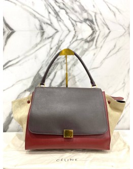 CELINE TRAPEZE TRI - COLOUR BAG