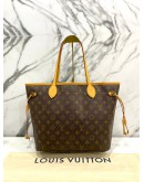 LOUIS VUITTON NEVERFULL MM TOTE BAG IN MONOGRAM COATED CANVAS