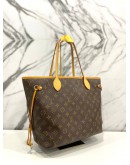 LOUIS VUITTON NEVERFULL MM TOTE BAG IN MONOGRAM COATED CANVAS