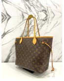 LOUIS VUITTON NEVERFULL MM TOTE BAG IN MONOGRAM COATED CANVAS