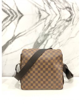 LOUIS VUITTON NAVIGLIO BROWN DAMIER EBENE CANVAS MESSENGER BAG