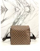 LOUIS VUITTON NAVIGLIO BROWN DAMIER EBENE CANVAS MESSENGER BAG