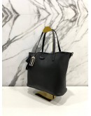 COACH BLACK LEATHER TOTE BAG WITH STRAPS