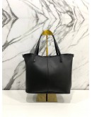 COACH BLACK LEATHER TOTE BAG WITH STRAPS