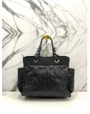 CHANEL PARIS BIARRITZ TOTE GM IN BLACK SHOULDER HANDBAG