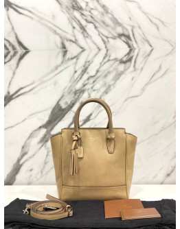 COACH LEGACY SAFFIANO LEATHER MINI TANNER IN BROWN