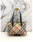 BURBERRY NOVA CHECK CANVAS SHOULDER BAG