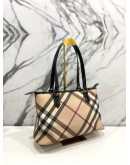 BURBERRY NOVA CHECK CANVAS SHOULDER BAG