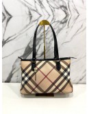 BURBERRY NOVA CHECK CANVAS SHOULDER BAG