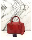 PRADA SAFFIANO LEATHER HANDLE RED BAG