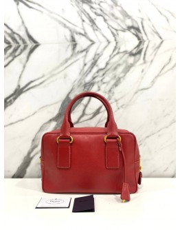 PRADA SAFFIANO LEATHER HANDLE RED BAG