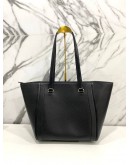 MICHAEL KORS CARINE LARGE PEBBLED LEATHER ZIPPED TOTE SHOULDER BAG