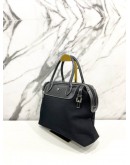 AIGNER LEATHER HANDLE BAG IN BLACK