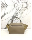 CELINE MEDIUM TRAPEZE GRAINED CALFSKIN LEATHER @SEUDE LEATHER BAG