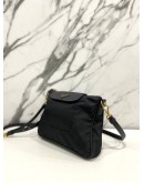 PRADA BLACK SAFFIANO TESSUTO CROSSBODY BAG