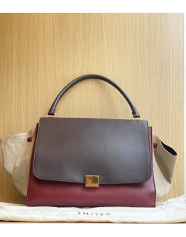 CELINE TRAPEZE TRI - COLOUR BAG