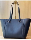 MICHAEL KORS CARINE LARGE PEBBLED LEATHER ZIPPED TOTE SHOULDER BAG