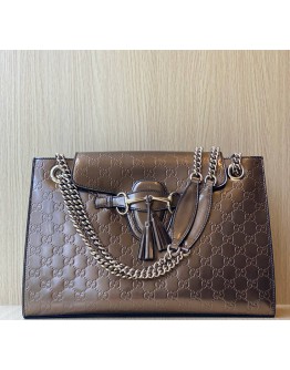 GUCCI EMILY GUCCISIMA CHAIN BAG 