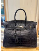 HERMES BIRKIN 35 CROCODILE LEATHER BAG