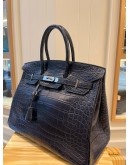 HERMES BIRKIN 35 CROCODILE LEATHER BAG