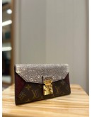 LOUIS VUTTION PORTEFEUIL MONOGRAM EXOTIC BORDEAUX PYTHON OSTRICH LEATHER WALLET 