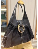 BVLGARI CHANDRA SHOULDER BAG IN BLACK