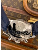 (UNUSED) 2018 BREITLING NAVITIMER WORLD GMT CHRONOGRAPH REF A24322 WHITE DIAL 46MM AUTOMATIC WATCH FULL SET