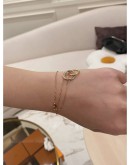 2023 CARTIER TRINITY WHITE GOLD YELLOW GOLD ROSE GOLD DIAMOND BRACELET ROSE GOLD BRACELET