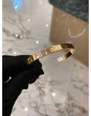 2023 CARTIER LOVE CUFF OPEN CLASSIC MODEL ROSE GOLD BRACELET FULL SET