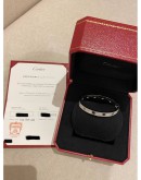 (BRAND NEW) 2023 CARTIER LOVE FULL DIAMOND BRACELET 18K 750 WHITE GOLD SIZE 17 FULL SET