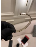 (BRAND NEW) 2023 CARTIER LOVE CUFF OPEN CLASSIC MODEL WHITE GOLD BRACELET FULL SET