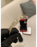 (BRAND NEW) 2023 CARTIER LOVE CUFF OPEN CLASSIC MODEL WHITE GOLD BRACELET FULL SET